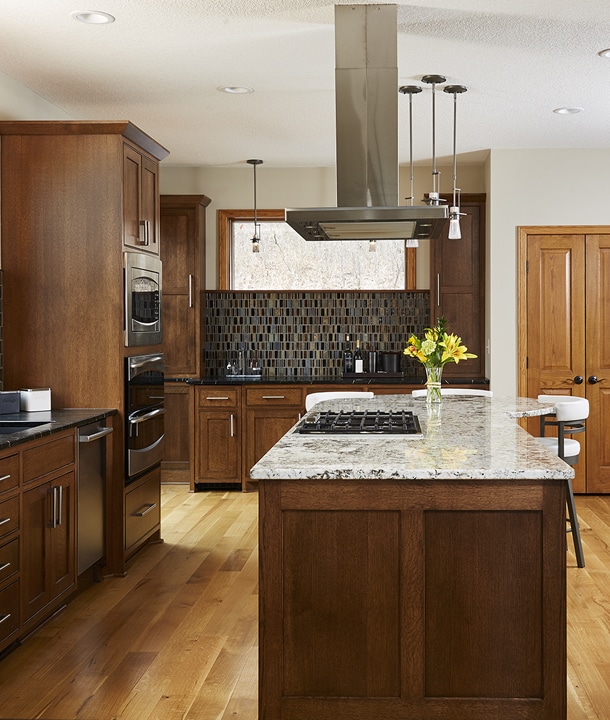 kitchen island with built in stove