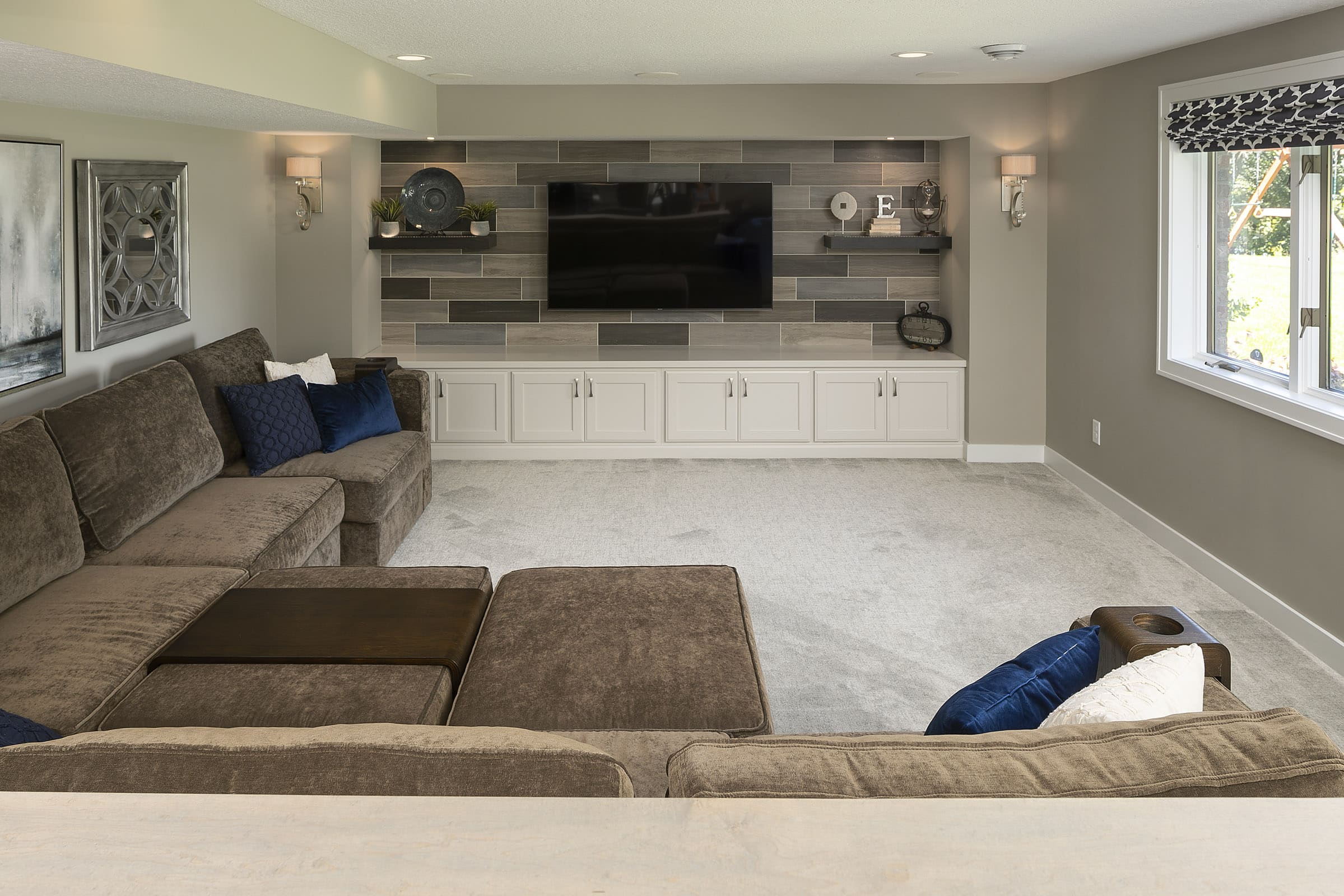 Living Room Renovation Maple Wood